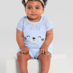 Macaquinho bebê menina de ursinho Brandili Baby