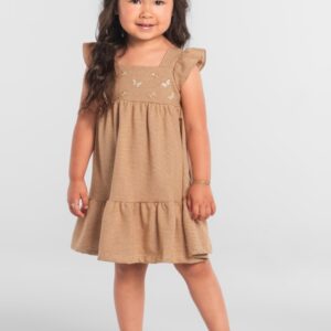 Vestido infantil menina de borboletas Mundi