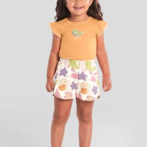 Conjunto infantil menina de baleia Brandili