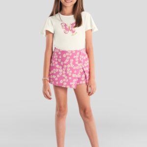 Conjunto infantil menina de borboleta Brandili