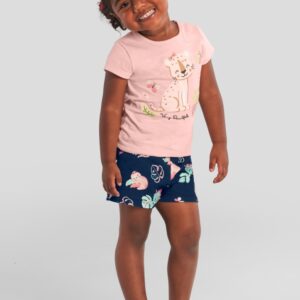 Conjunto infantil menina de tigre Brandili