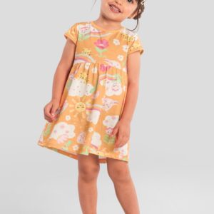 Vestido infantil menina de coelhinho Brandili