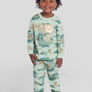 Pijama infantil menino de leão brilha no escuro Brandili