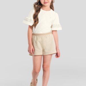 Conjunto infantil menina detalhado Mundi