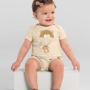 Macaquinho bebê unissex de ursinho Brandili Baby