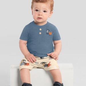 Conjunto bebê menino de caranguejo Brandili Baby