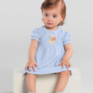 Vestido bebê menina quadriculado Brandili Baby