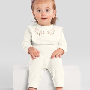 Macacão bebê menina florido Mundi