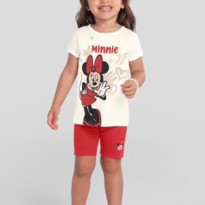 Conjunto infantil menina da Minnie Mouse Brandili